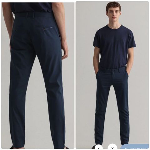 Gant Hallden slim fit chinos bukse str 36/34