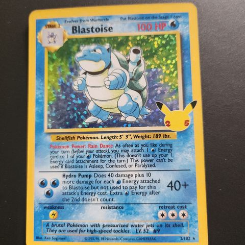 Blastoise Pokémon Kort