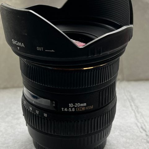 Sigma 10-20 mm 1:4-5,6 EX DC HSM til Canon