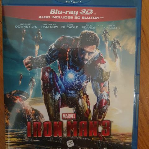 IRON MAN 3   3D OG BLU-RAY