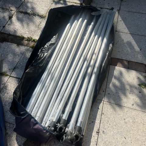 Bakkestativ i aluminium m/bag - 6 m - 16-18' - opp til 3 m - 16 kg