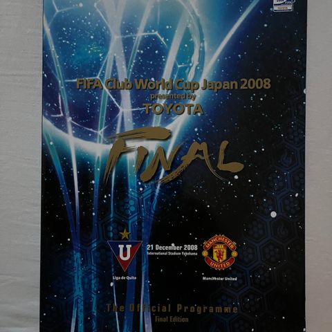 Program Liga du Quito - Manchester United Finale VM klubblag 2008