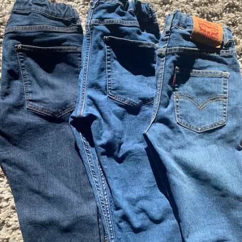 3 par skinny jeans str 152 Levis & H&M