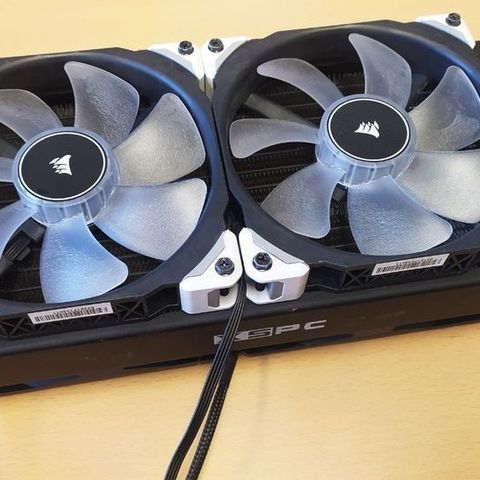 XSPC AX 280 Radiator med Corsair viffer