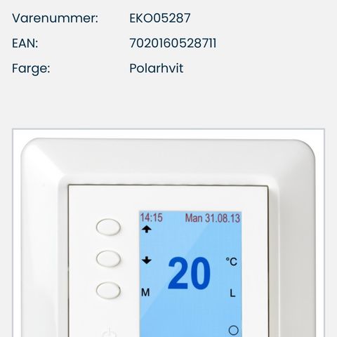 Elko thermostat 4stk