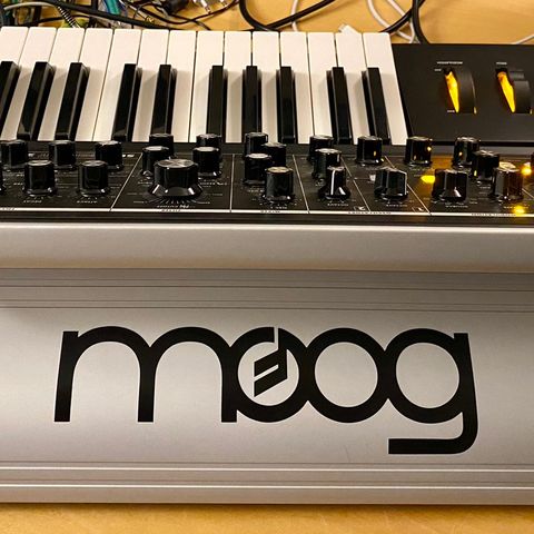 Moog Subsequent 25 med flightcase, bag og decksaver - bytte/salg