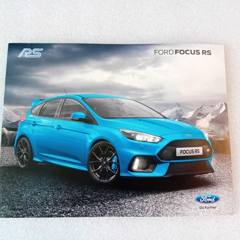 Ford Focus RS brosjyre (Strøken)