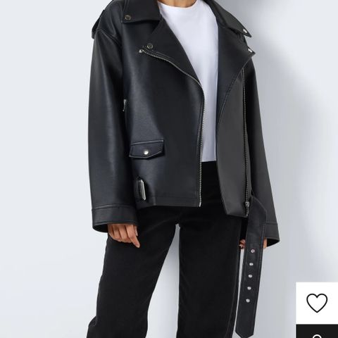 Noisy May oversize biker jacket