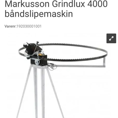 Gridlux båndslipemaskin