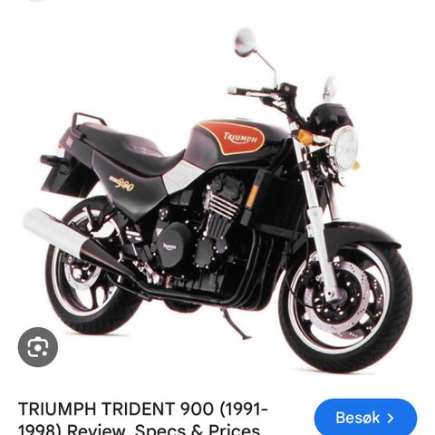 Triumph trident 900 ønskes kjøpt