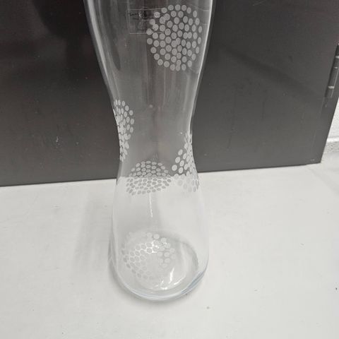 Stor rund glassvase