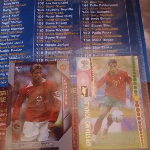 2006 WC germany Cristiano Ronaldo, 2004 topps