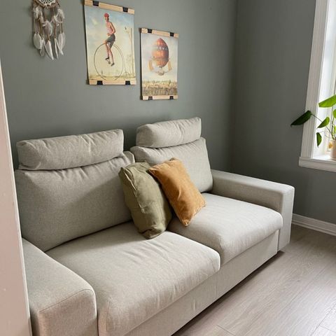 VIMLE 2-seters sovesofa i gunnared beige.