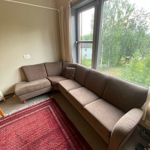 Kvalitets hjørne sofa m/sjeselong