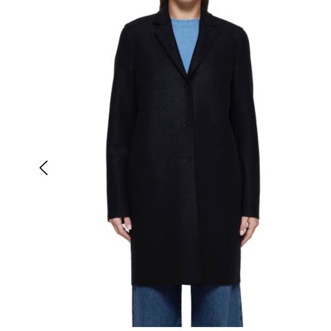 Harris Wharf pressed wool coat