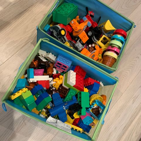 2 kasser Duplo Lego - ca 6kg