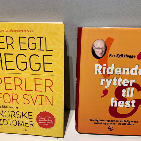 To bøker av Per Egil Hegge!