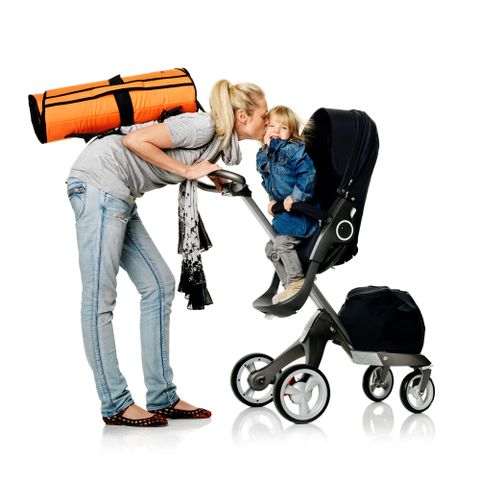 PramPack Stokke leies ut. På vei til Gardermoen.