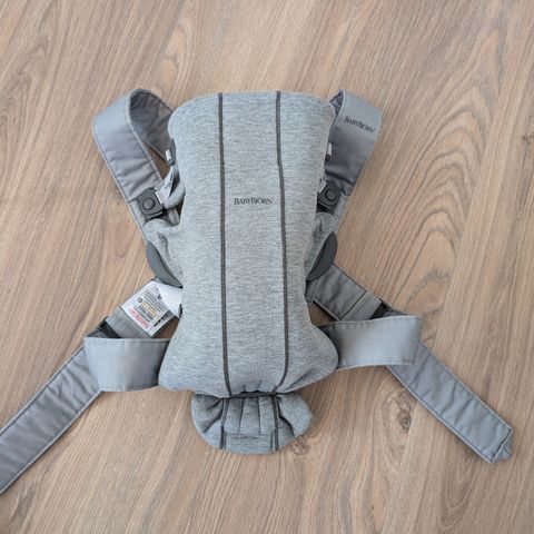 BabyBjörn Mini Bæresele 3D Jersey, Light Grey