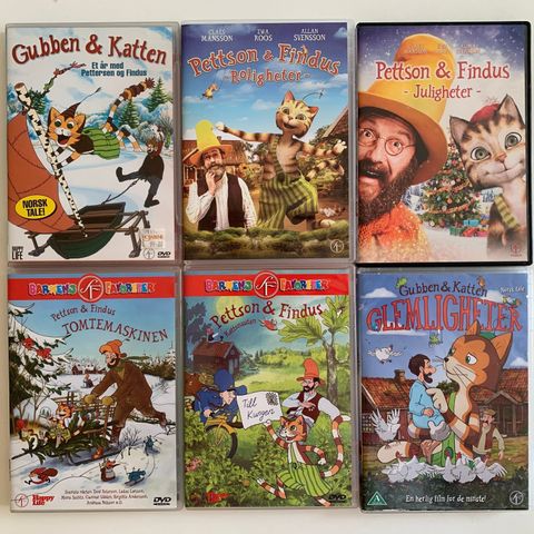 Gubben & Katten filmsamling (norsk tale/tekst)