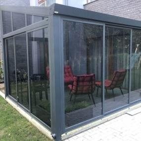 Pergola, vinterhage,terrasseglas