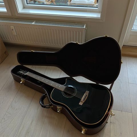 Morgan gitar med nydelig gitarkasse