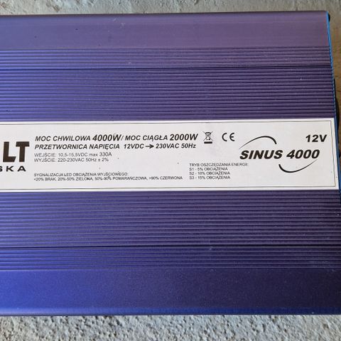 PURE SINE WAVE INVERTER VOLT - SINUS ECO 4000 12/24V