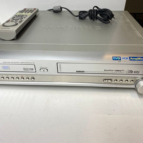 Stereo VHS spiller med DVD