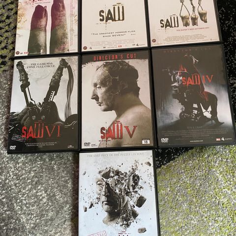 DVD - Saw Collection 1-7 - Norsk Text