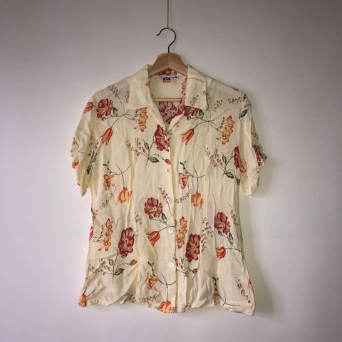 Bluse vintage 38 blomstret