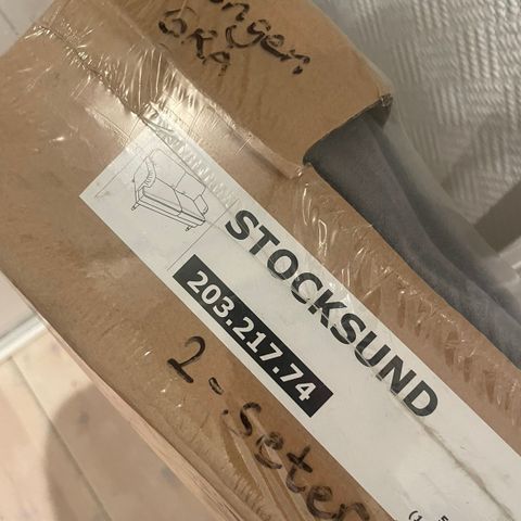 Trekk til Stocksund 2-seter sofa (grå)