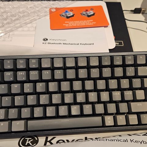 Keychron K2v2 RGB Aluminium Hot Swap Gateron  Red Switch