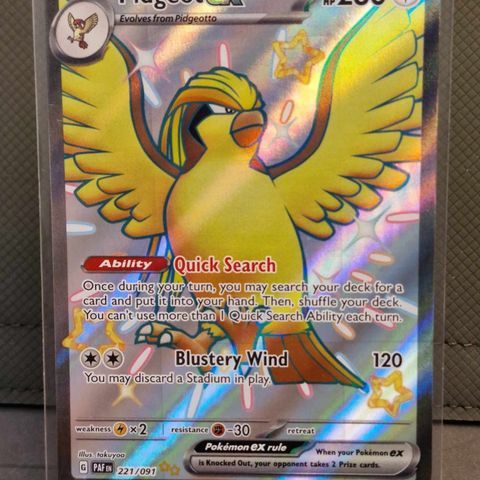 Pidgeot Ex #221 - Pokemon Paldean Fates