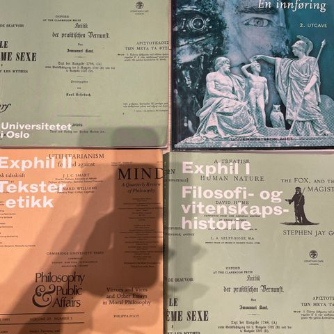 Exphil I og exphil II og rettsfilosofi