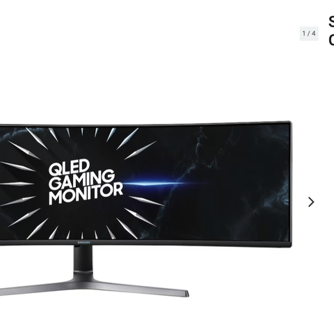 Samsung 49" Curved gamingskjerm C49RG90