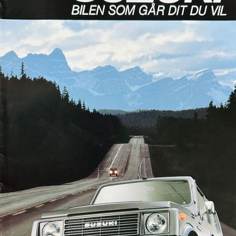 Norsk brosjyre av Suzuki Rhino - ca 1985