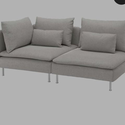 Söderhamn sofa, 3 seter lys grå.