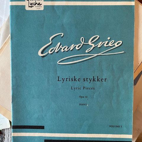 Notehefte - Edvard Grieg - Lyriske Stykker