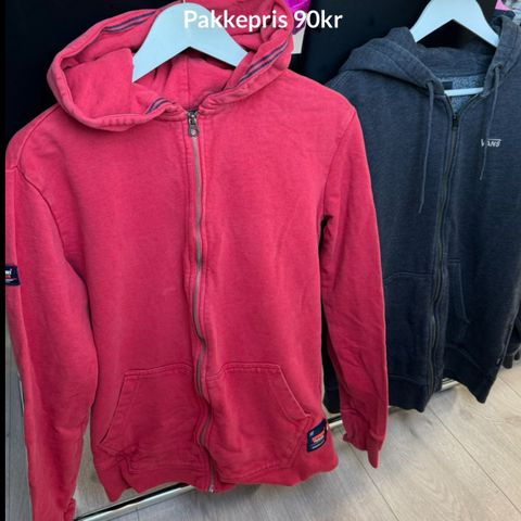 To hettegensere samlet kr 90,- Superdry og Vans hoodie str XS og S