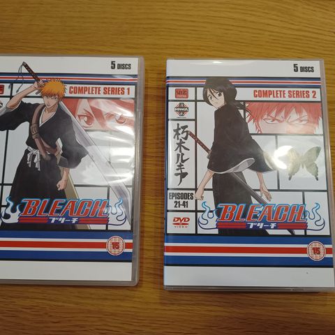 Bleach series 1 og 2 komplett - DVD - Anime - Manga - Fri frakt