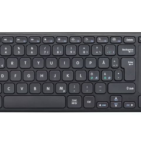 Exibel trådløst tastatur med touchpad!