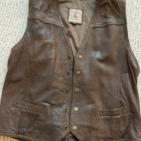 Ubtukt Crocket Leather skinnvest M