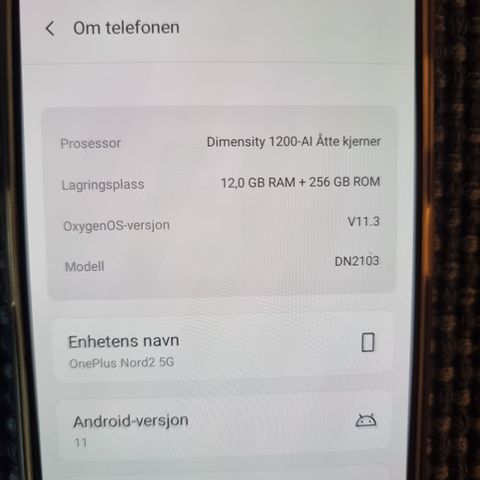 Oneplus Nord 2 5G