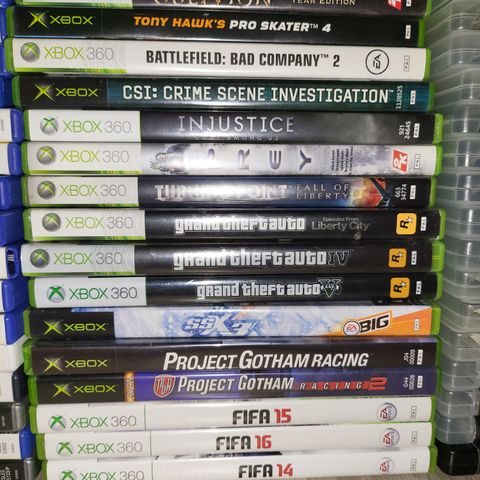 Diverse xbox spill