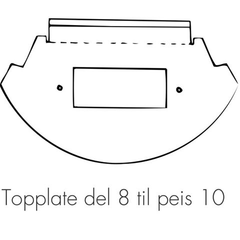 Topplate del 8 til Dovre peis nr 10