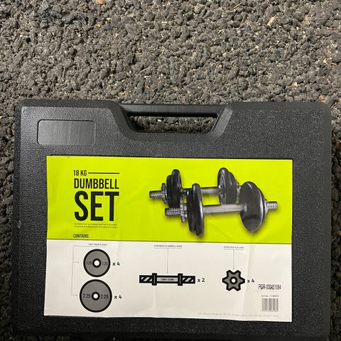 Dumbell vektsett 18kg