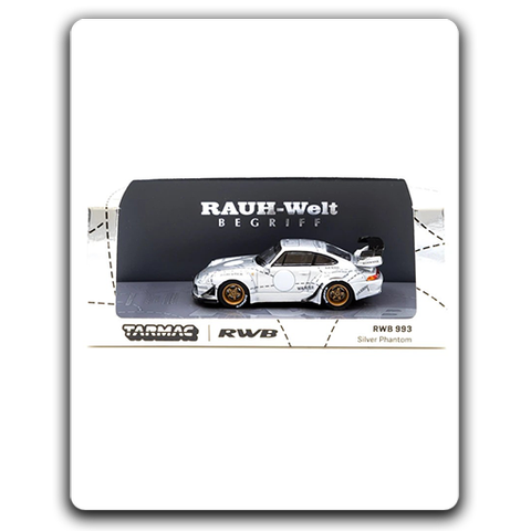 Tarmac Works (2021) 1/64 - Porsche RWB 993 Silver Phantom [China Exclusive]