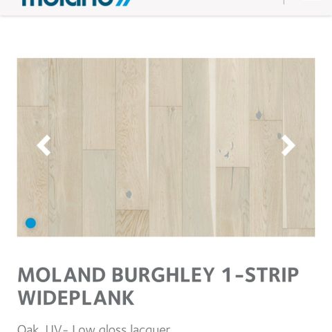 Moland Burghley Wideplank Capuccino Eik