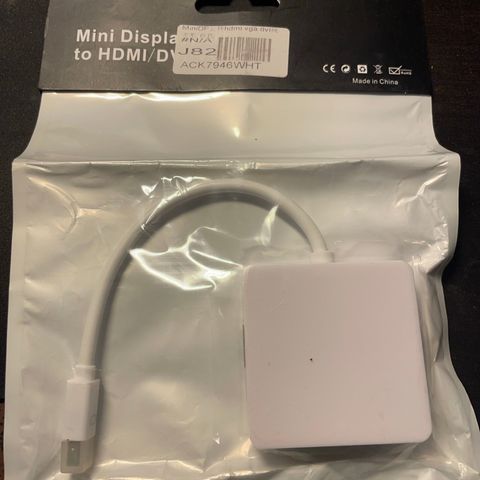 Mini DisplayPort til HDMI / DVI / VGA