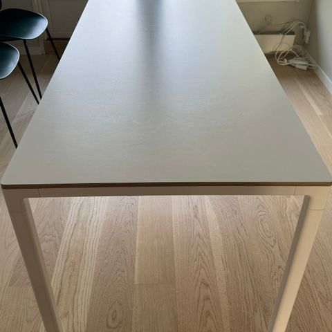 HAY T12 Dining Table 160 cm White Laminat Spisebord, hvit